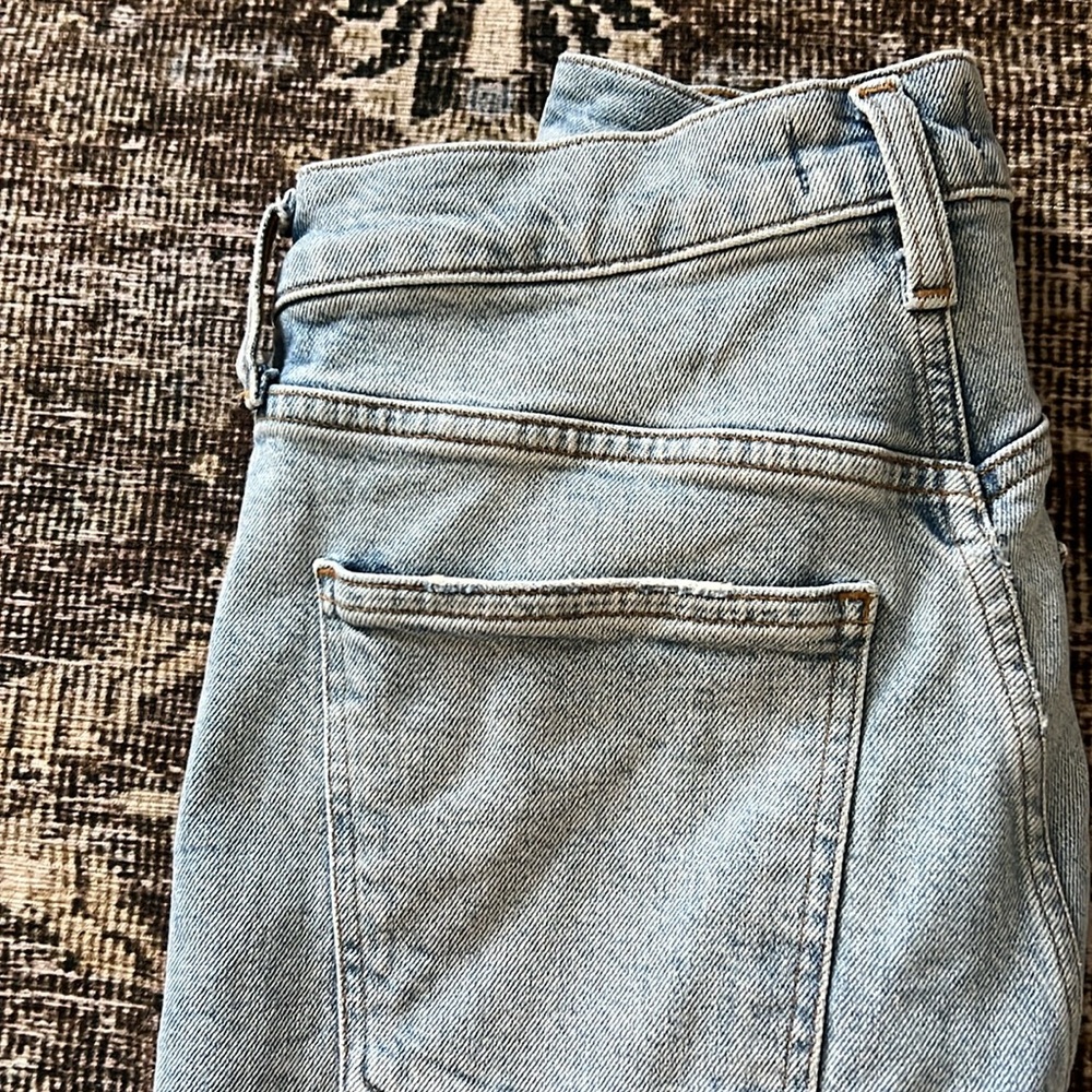 Agolde Women's mid- rise straight Merrel Jeans in Light Blue - Size 25 EUC - Picture 3 of 6
